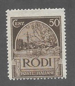 Italy Aegean Islands - Rhodes Scott 20 Mint 50c Tomb stamp 2018 CV $11.00