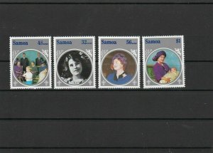 Samoa Queen Mum &  Royal Family Mint Never Hinged Stamps ref R 18523