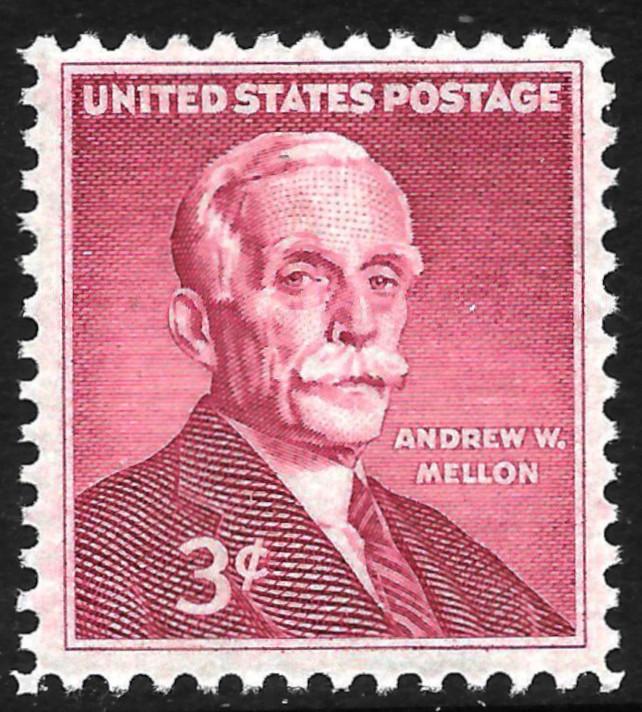 Sc 1072   3¢ Andrew W Mellon Single, MNH