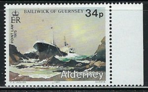 Guernsey Alderney 36 MNH 1987 Ship (an5107)