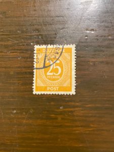 Germany SC 546 Used 25pf Large Number (1) VF/XF