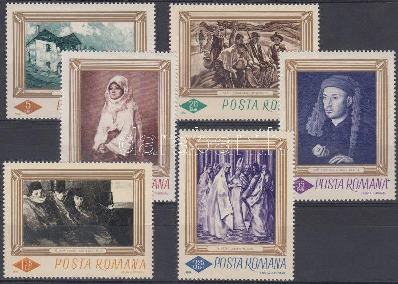 Romania stamp Paintings set MNH 1966 Mi 2519-2524 WS136262