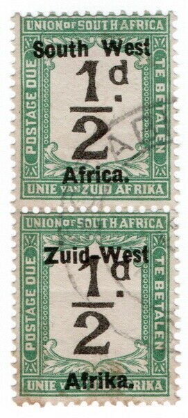 (I.B) South-West Africa Postal : Postage Due ½d