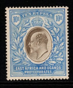 KENYA, UGANDA & TANGANYIKA SG31 1907 10r GREY & ULTRAMARINE MTD MINT