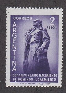 Argentina # 733, Sarmiento Statue, Mint LH