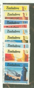 Zimbabwe #493-501  Multiple