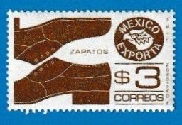 MEXICO SCOTT#1118 1975 $3 EXPORTS SERIES - SHOES - MNH