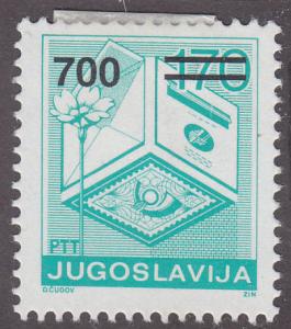 Yugoslavia 1974 Letter, Stamp & Drop Box 1989