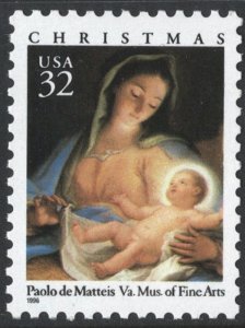 SC#3107 32¢ Madonna & Child Single (1996) MNH