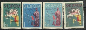 Albania Stamp 630-633  - Maps of Europe and Albania