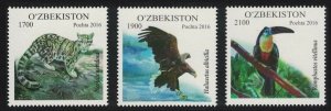 2016 Uzbekistan 1166-1168 Birds 7,00 €
