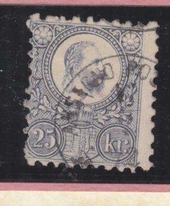 HUNGARY, 1871 Engraved, 25k. Dull Lilac, used.