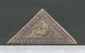 1858 Cape of Good Hope 6d pale lilac mint o.g. hinged