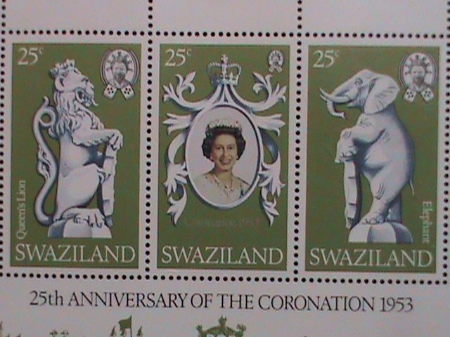 SWAZILAND-1978- REMEMBER ALWAYS-QUEEN ELIZABETH II -S/S 25TH ANNIV-CORONATION