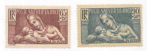 France #B64-B65  ''France and Infant (MLH) CV 5.35