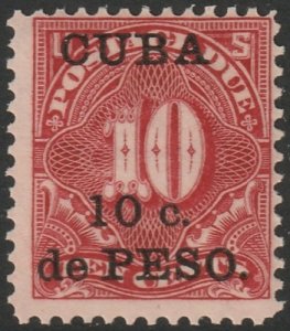 Cuba 1899 Sc J4 postage due MNH**