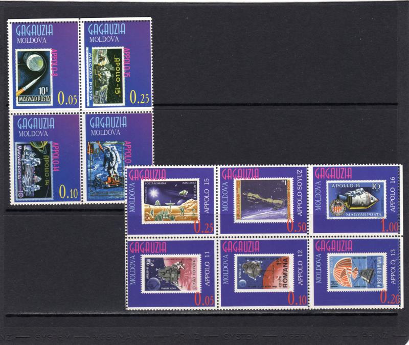 Gagauzia (Moldova) 1997 Apollo Space/Stamps on Stamps  Set (10) Perforated MNH