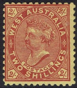 WESTERN AUSTRALIA 1902 QV 2/- PERF 11