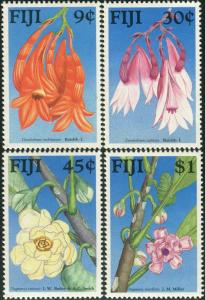 Fiji 1988 SG782-785 Native Flowers set MNH