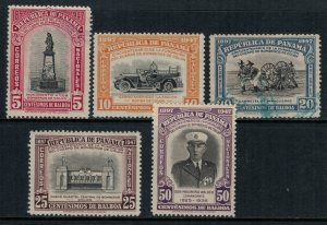 Panama #358-62*/u  CV $6.80
