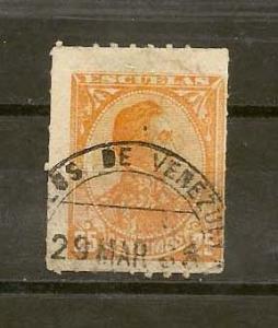 VENEZUELA STAMP,VFU 25 CENTIMOS ESCUELAS # N-1