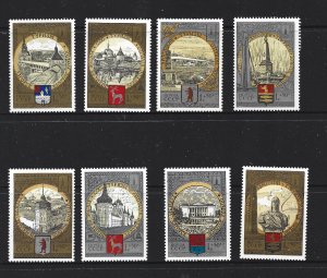RUSSIA - 1978 TOURIST SITES AND VIEWS - SCOTT B113 TO B120 - MNH