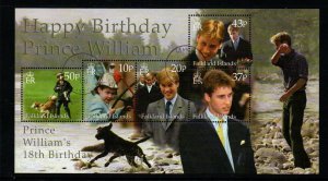 FALKLAND ISLANDS SGMS880 2000 18TH BIRTHDAY OF PRINCE WILLIAM USED