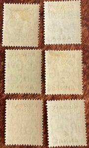 Kuwait #93-98 *MH* 6 Singles UPU SCV $16.50 L37