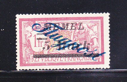 Memel C15 MH Overprint