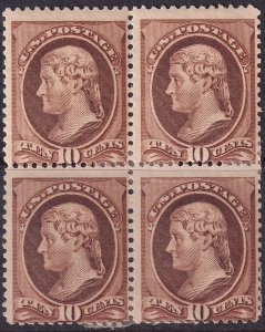 #209 Mint OG, Fine+, Block of 4 (CV $875) (CV $160 - ID45358) - Joseph Luft