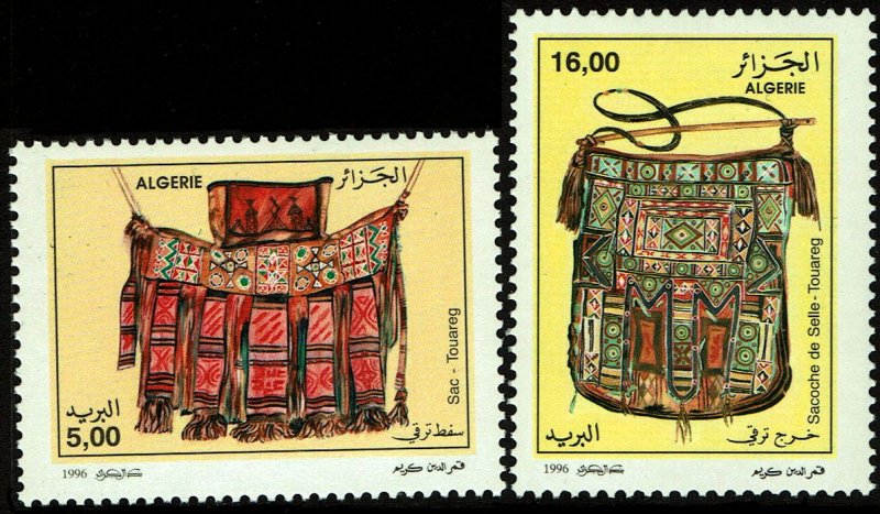 Algeria #1062-63  MNH - Touareg Leather Crafts (1996)