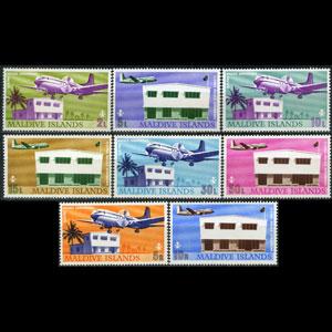 MALDIVES 1967 - Scott# 221-8 Airport-Planes Set of 8 NH