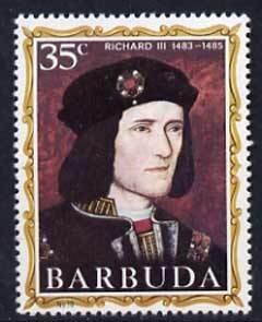 BARBUDA - 1970 - English Monarchs, Richard III - Perf 1v - Mint Never Hinged