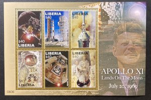 Liberia 2006 #2434 S/S, Space Achievements, MNH, CV $15