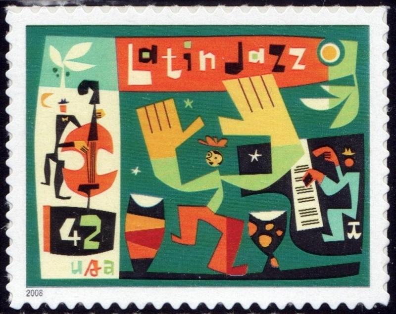 SC#4349 42¢ Latin Jazz Single (2008) SA