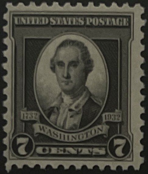 Scott #712 1932 7¢ Washington Bicentennial MNH OG