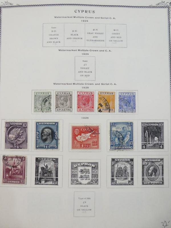EDW1949SELL : CYPRUS Very nice collection of Mint & Used on album pgs. Cat $1620 