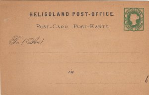 Heligoland - 3 Farthing Queen Victoria Post Card