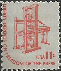 # 1593 Mint Never Hinged ( MNH ) EARLY AMERICAN PRINTING PRESS