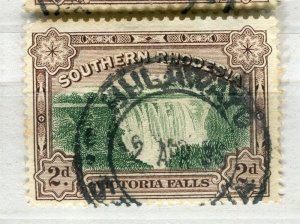 RHODESIA; 1930s early Victoria Falls issue fine used 2d. value fair Postmark