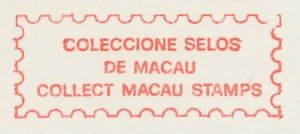 Meter cut Macau 1985 Collect stamps