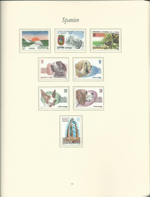 Small Collection of Late 1981-1984 Spain Unused Never Hinged