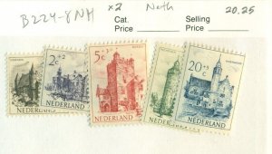 NETHERLANDS #B224-8, Mint Never Hinged, Scott $20.25