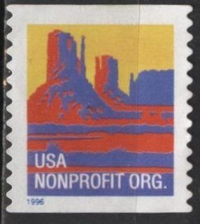 US 2902B (used on paper) (5¢) butte (s/a, blue 1996)