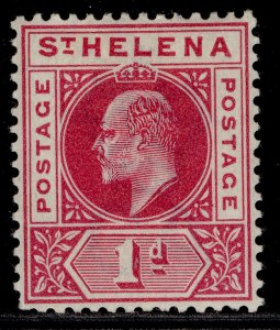 ST. HELENA EDVII SG54, 1d carmine, M MINT. Cat £13.