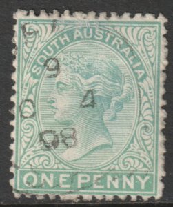 Australia (South Australia) Scott 105  - SG175, 1895 Victoria 1d Green used