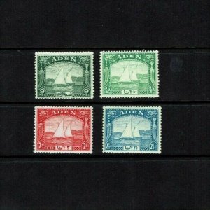 Aden: 1937, Dhow definitive series, 9pies - 2.5 annas  Mint LH.