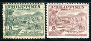 Philippines Sc#554-5 Used (Ph)