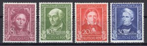 West Germany: 1949 MNH Set Semi Postals