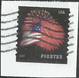 # 4854 USED FORT McHENRY FLAG AND FIRE WORKS
